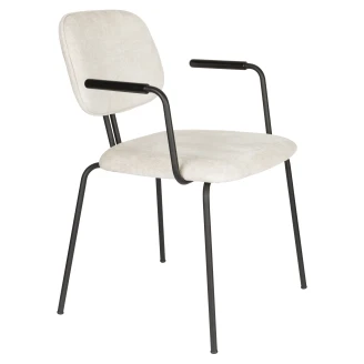 Stol med Armlæn <strong>Nairo</strong>  Beige