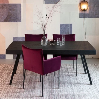 Spisebord Lioric Svart 220x100 cm