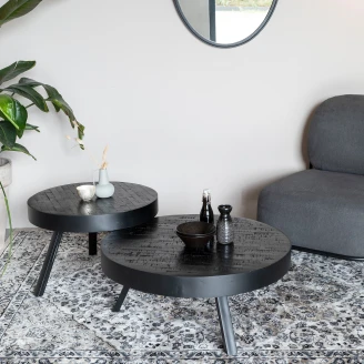 Sofabord Lioric Svart Ø74 cm
