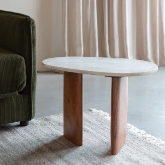 Sidebord <strong>Lunis</strong>  Tre, Beige