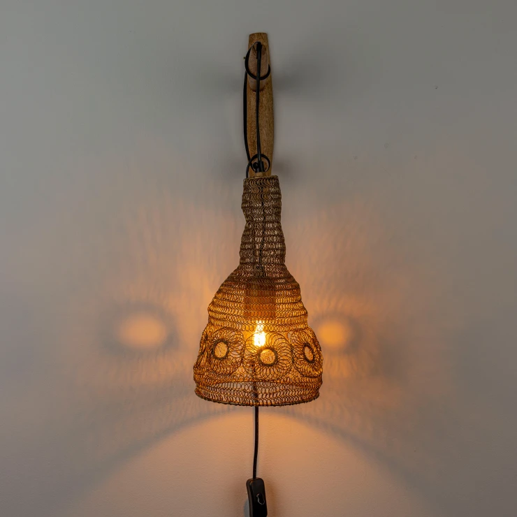 Vegglampe Nexo Gull