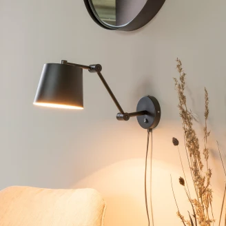 Vegglampe Vian Svart