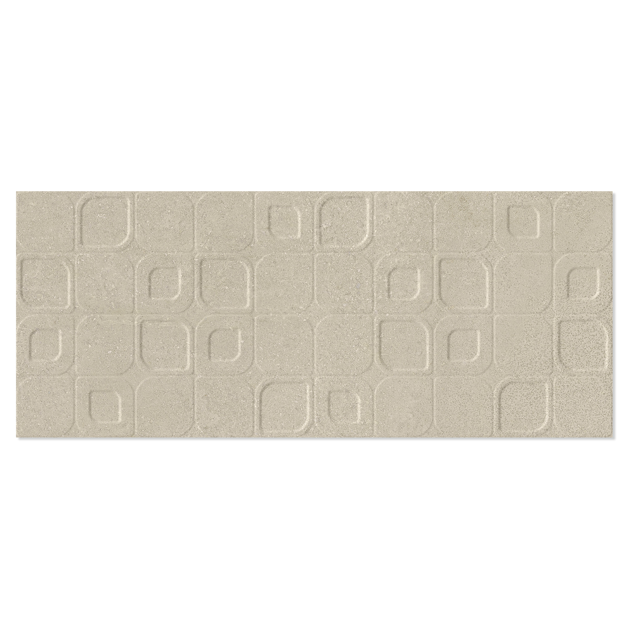 Dekor Veggflis Cementa Beige Matt Relieff 30x75 cm