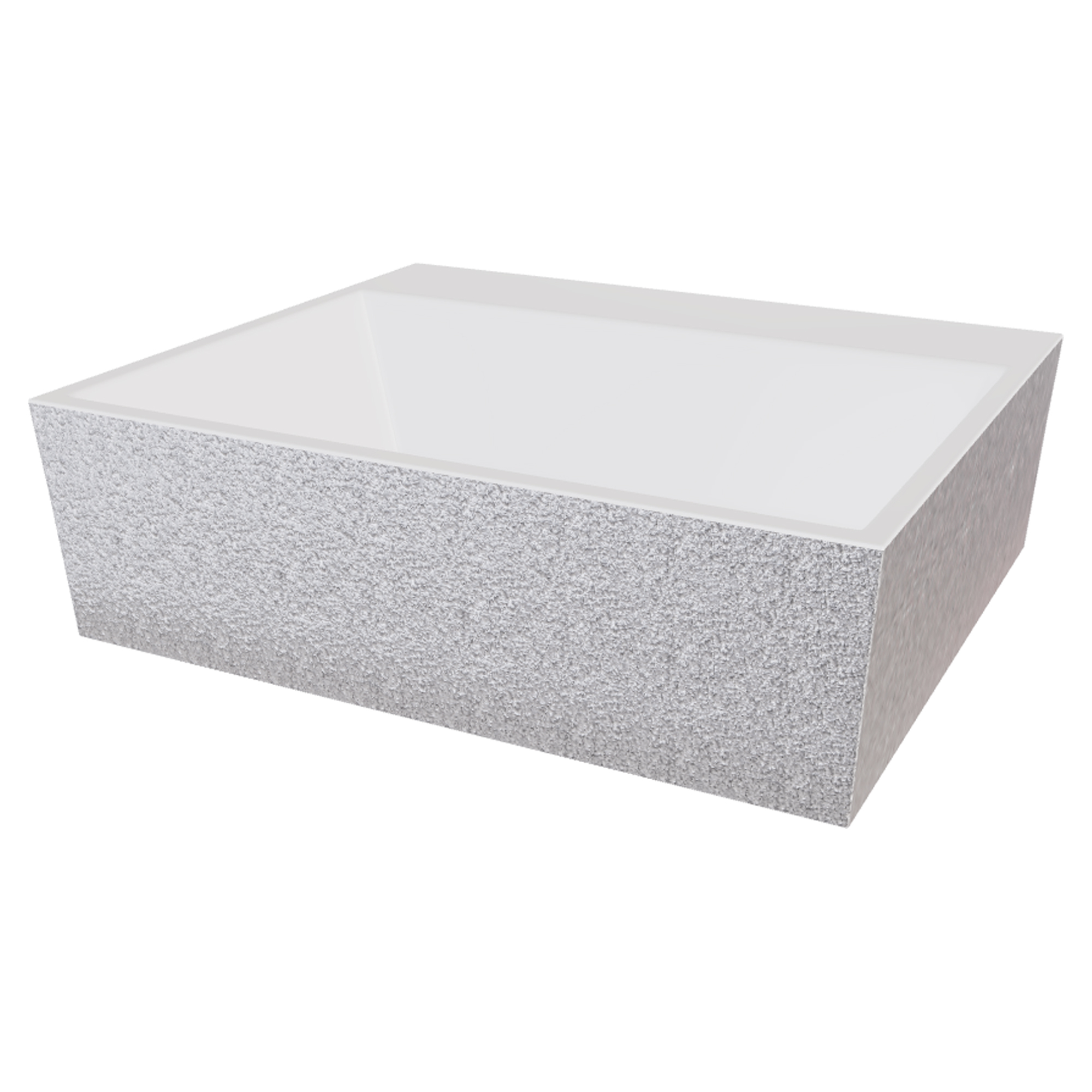 Håndlaget Mineral DuraBe Servant Celestiale Sølv Blank 40x50 cm