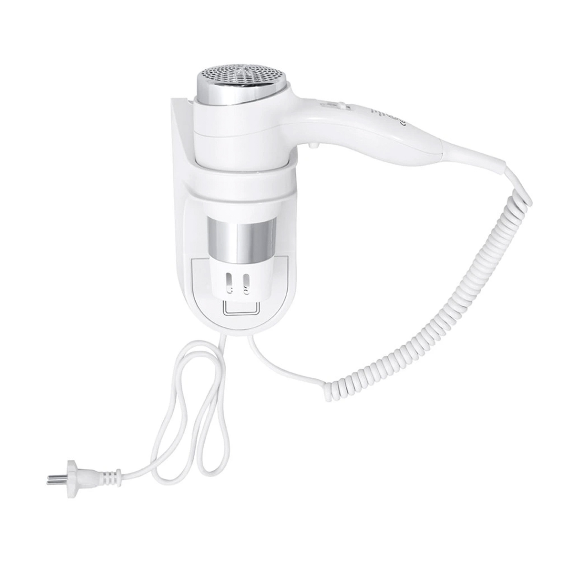 Hårføner med Holder Hygio New Hvit Blank