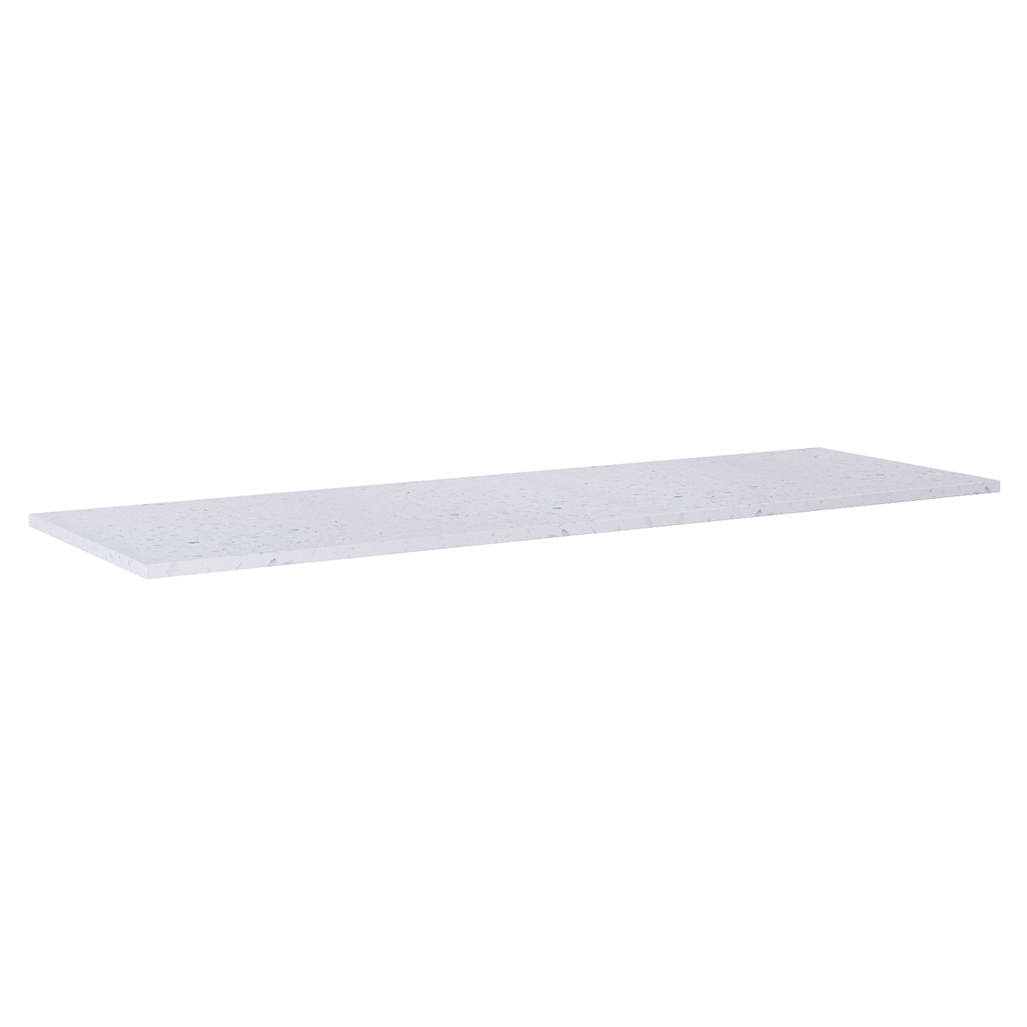 Benkeplate Bloc Terrazzo Hvit Matt 160 cm