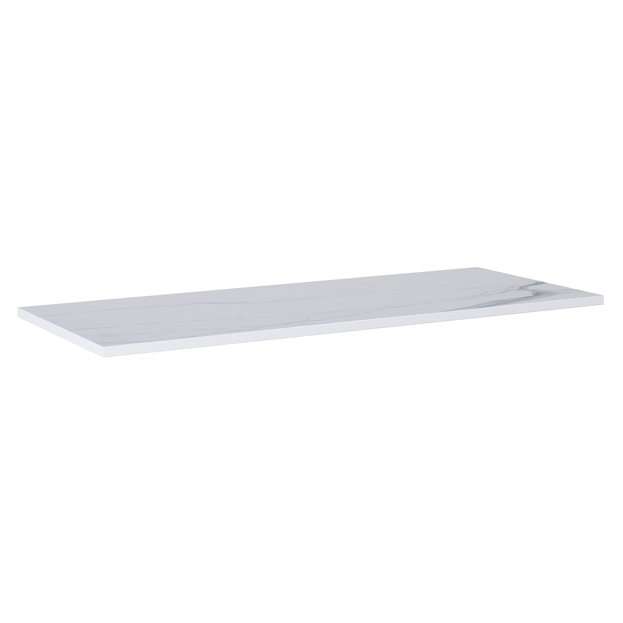 Benkeplate Bloc Hvit Marmor Matt 120 cm