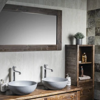 Speil Vesper Mørkt tre 130x70 cm
