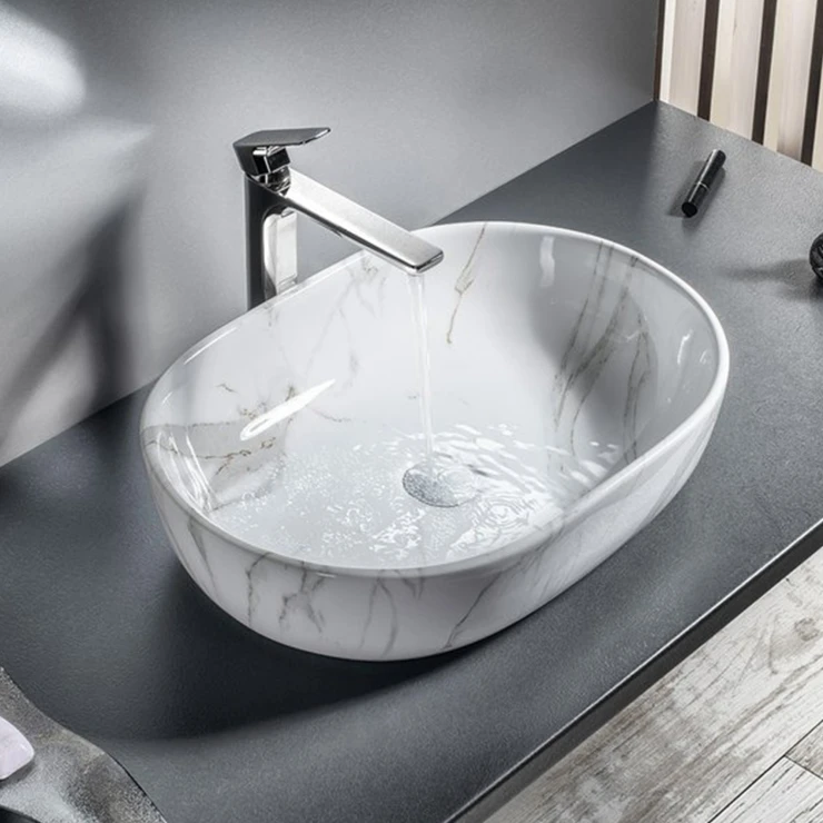 Servant Brix Carraramarmor Blank 59x42 cm