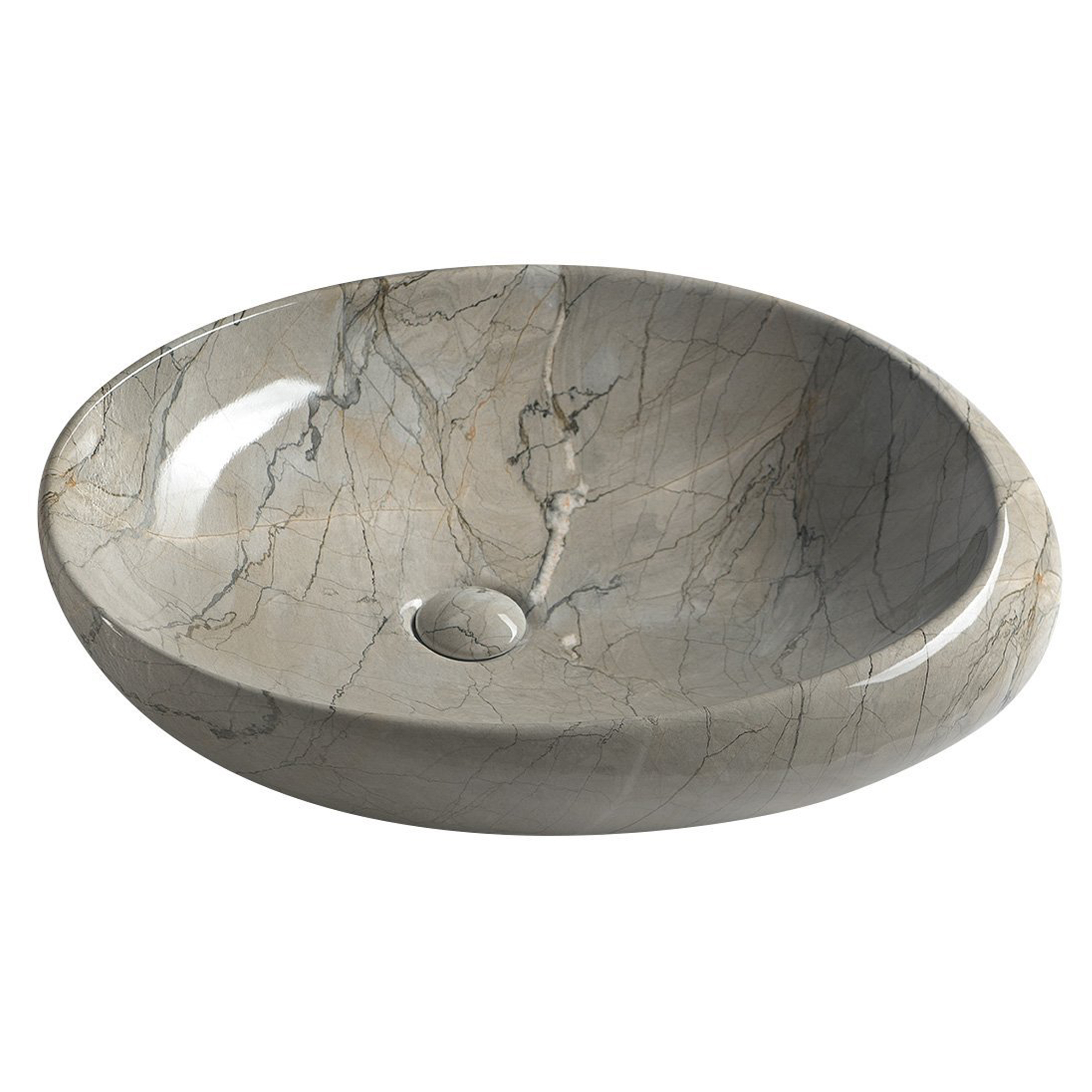 Servant Brix Grigiomarmor Blank 68x44 cm