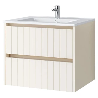 Servantsskåp <strong>Vireo</strong>  Beige Matt 60 cm med Servant