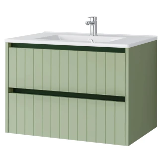 Servantsskåp <strong>Vireo</strong>  Grønn Matt 70 cm med Servant