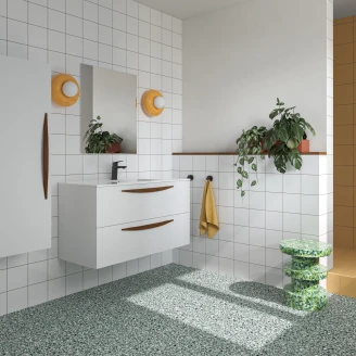 Gulvflis <strong>Retro IT Terrazzo</strong>  Grønn Matt 20x20 cm