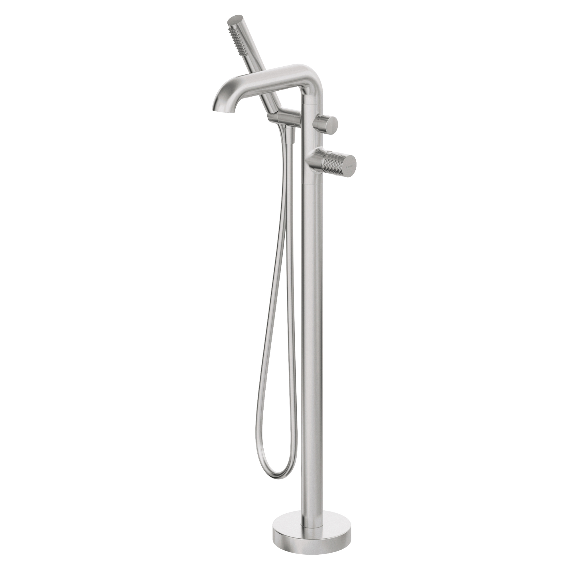 Gulvblander med Dusjsett Rund Silia HEXA Krom Matt