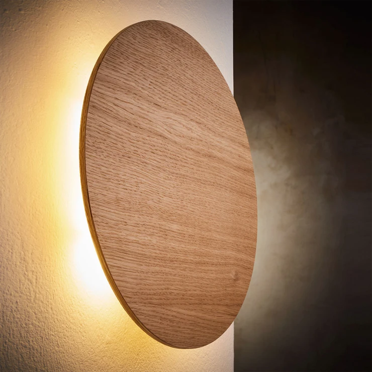 Vegglampe Åland Eik Matt Ø 30 cm
