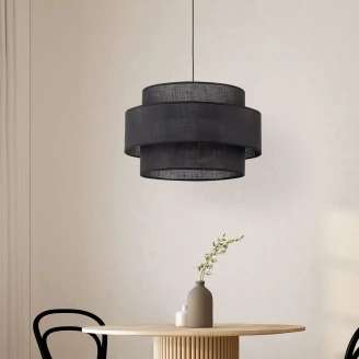 Hængende Lampe <strong>Luma</strong>  Sort Mat 160 cm