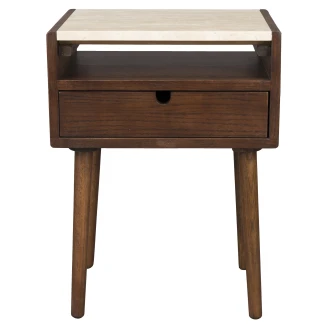Dutchbone Sidebord/Nattbord <strong>Arda</strong>  Brun, Beige