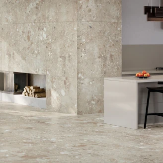 Gulvflis <strong>Vento</strong>  Sandbeige Matt 90x90 cm