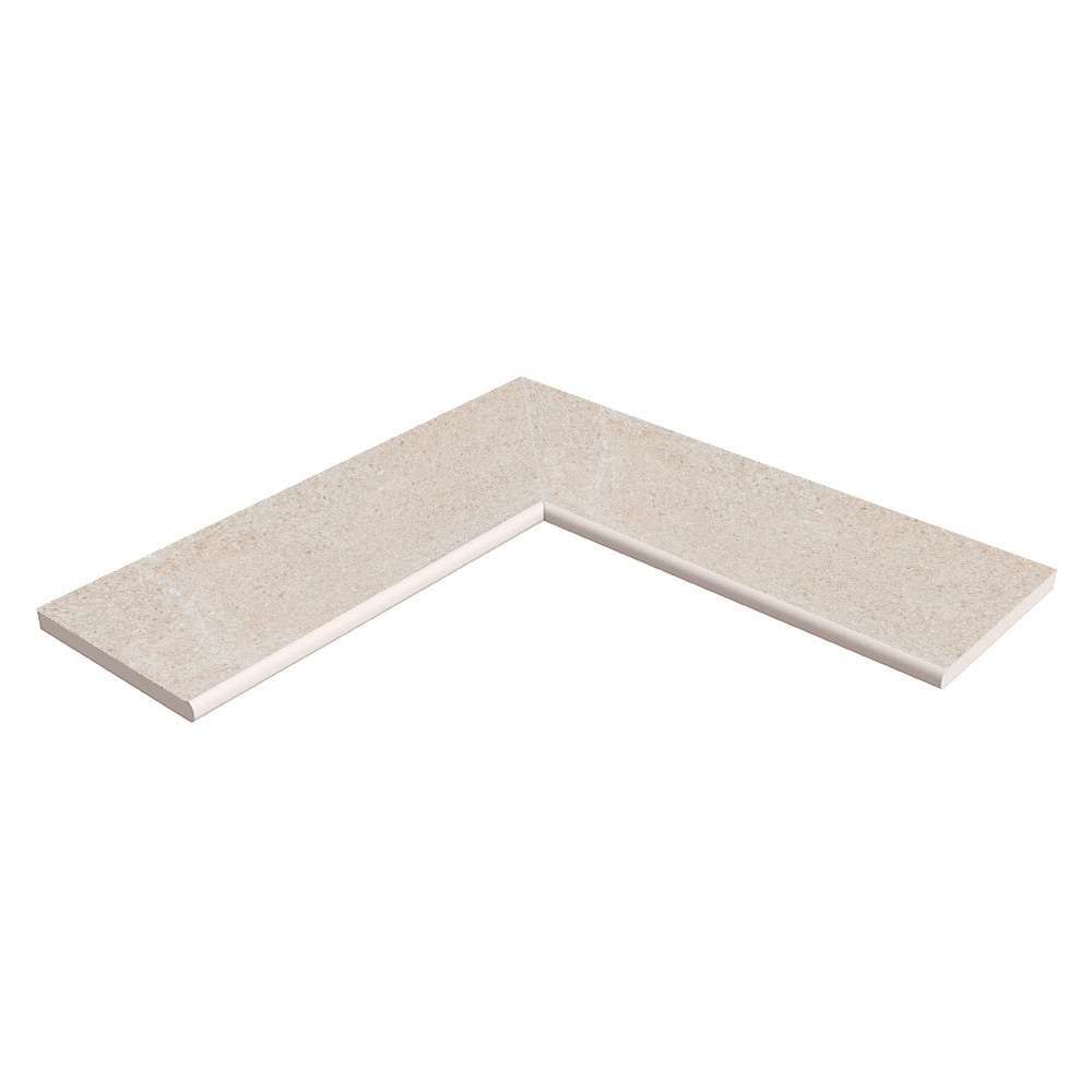 Bassengkant Hjørnesett Gulvflis Armor Beige Matt 20x61 cm Tykkelse 20 mm