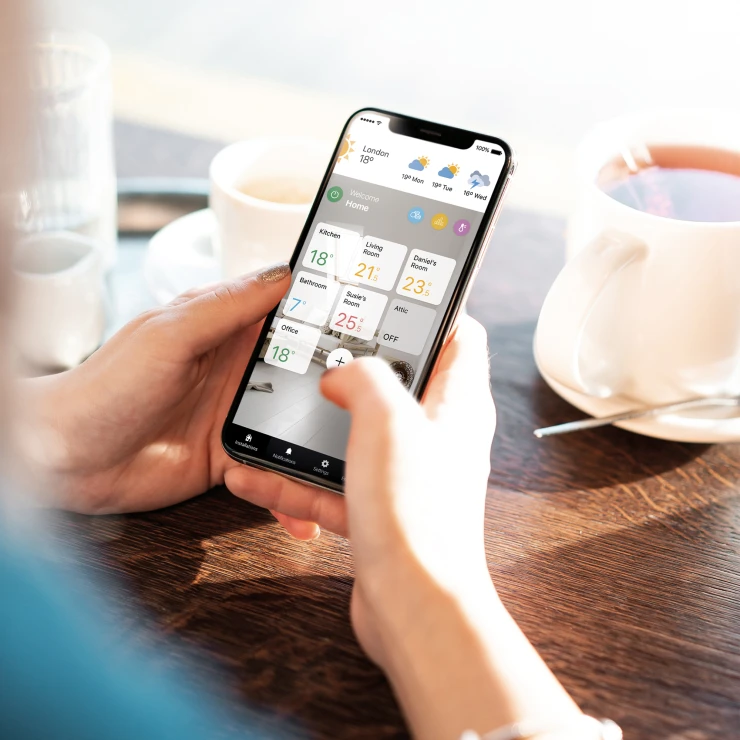Rointe Elektrisk Håndkletørker 300 W Wi-Fi D Series Grå Matt