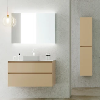 Høyskap Skift Beige Matt