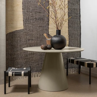 Woood Spisebord <strong>Jorre</strong>  Antikk Beige Ø120 cm