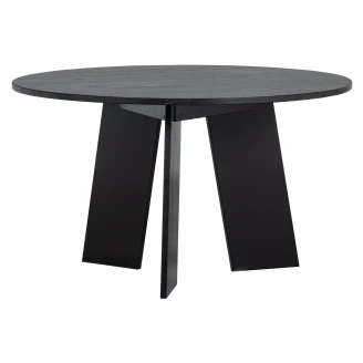 Woood Spisebord <strong>Fries</strong>  Svart Ø129 cm