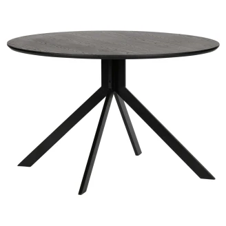 Woood Spisebord <strong>Bruno</strong>  Svart Ø120 cm