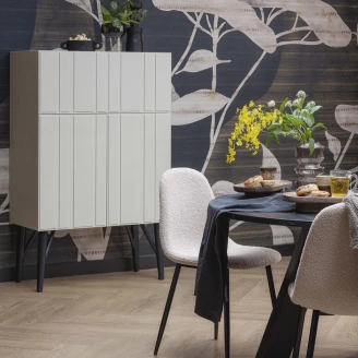 Woood Spisebord Rhonda Svart Ø129 cm