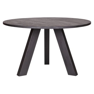 Woood Spisebord <strong>Rhonda</strong>  Svart Ø129 cm