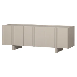 Woood TV-benk <strong>Basu</strong>  Sanddis, Svart 152 cm