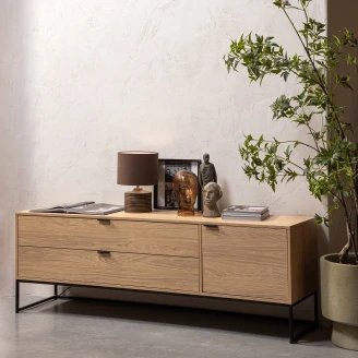 Woood TV-benk <strong>Silas</strong>  Eik Tre 180 cm
