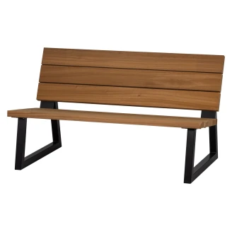 Woood Hagebenk <strong>Banco</strong>  Naturlig, Svart 135 cm
