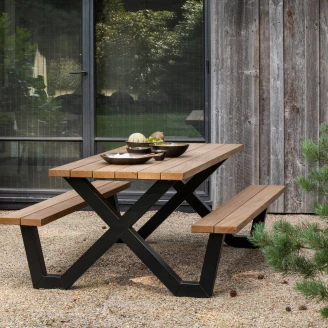 Woood Hagebord <strong>Tablo Outdoor</strong>  Naturlig, Svart 205x145 cm
