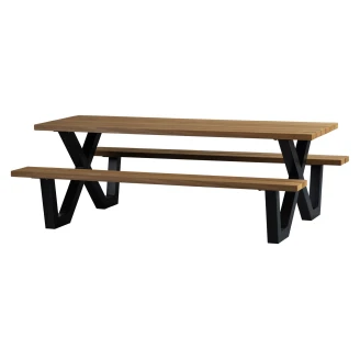Woood Hagebord <strong>Tablo Outdoor</strong>  Naturlig, Svart 205x145 cm