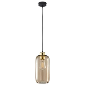 Hængende Lampe <strong>Polo</strong>  Transparent Brun Blank