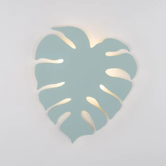 Vegglampe <strong>Monstera Leaves</strong>  XL Mint Matt