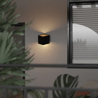 Utendørs Vegglampe <strong>Vivex</strong>  Svart Matt