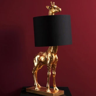 Werner Voss Bordlampe Giraff <strong>Urban Jungle</strong>  Gull, Svart Blank