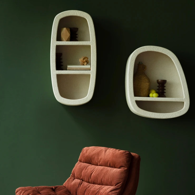 Dutchbone Vegghylle 2 Hyller Veda Beige