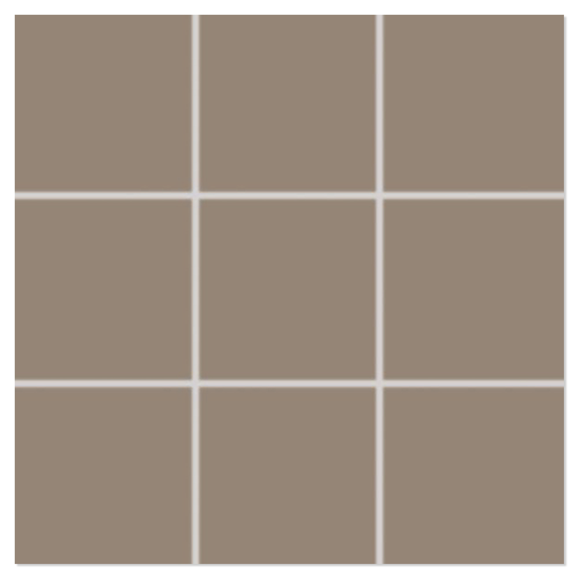 Mosaikkflis Taurus Brun Matt 30x30 (10x10) cm