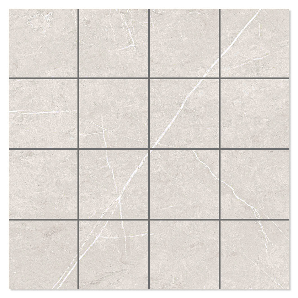 Marmor Gulvflis Soapstone Lux Lys Grå Polert 30x30 (7x7) cm