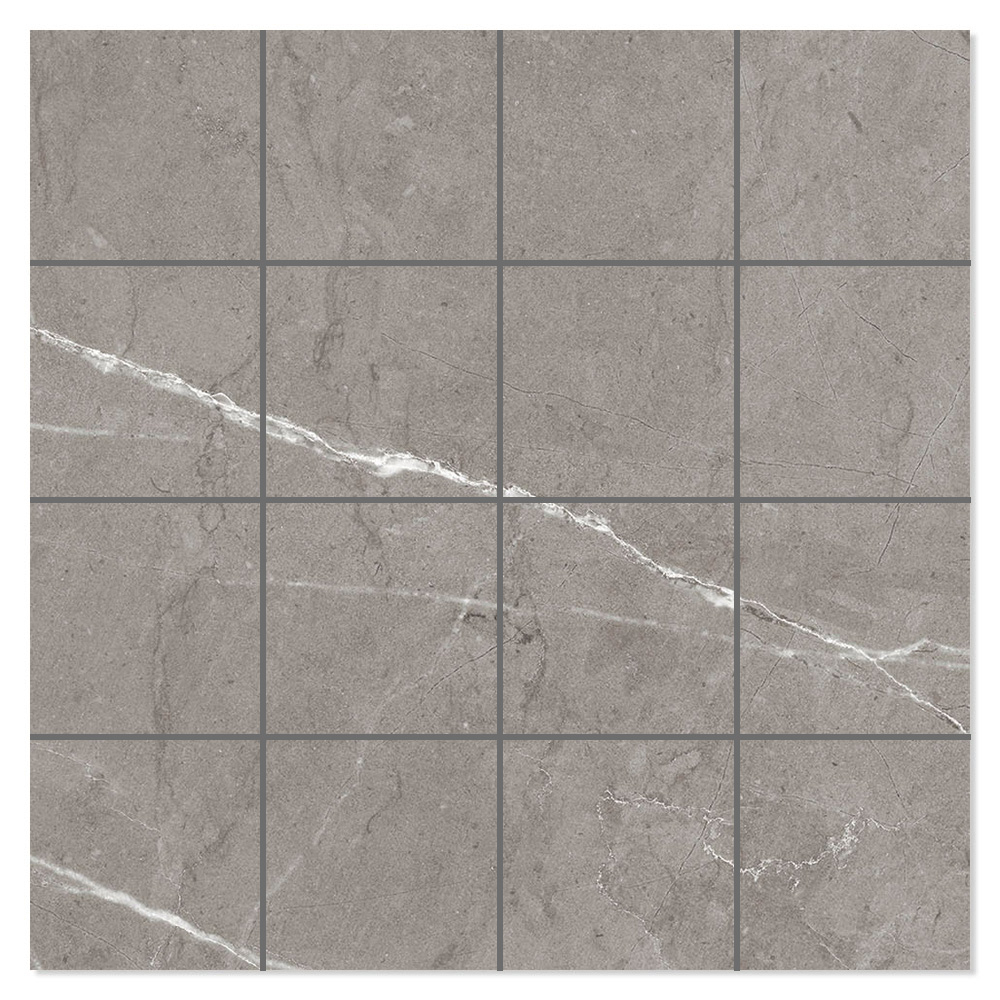Marmor Gulvflis Soapstone Lux Grå Polert 30x30 (7x7) cm