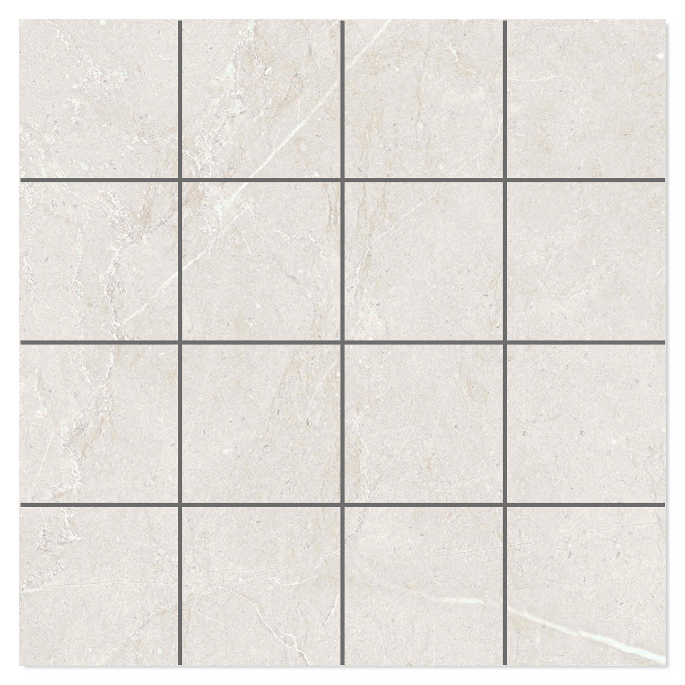 Marmor Gulvflis Soapstone Lux Hvit Matt-Sateng 30x30 (7x7) cm