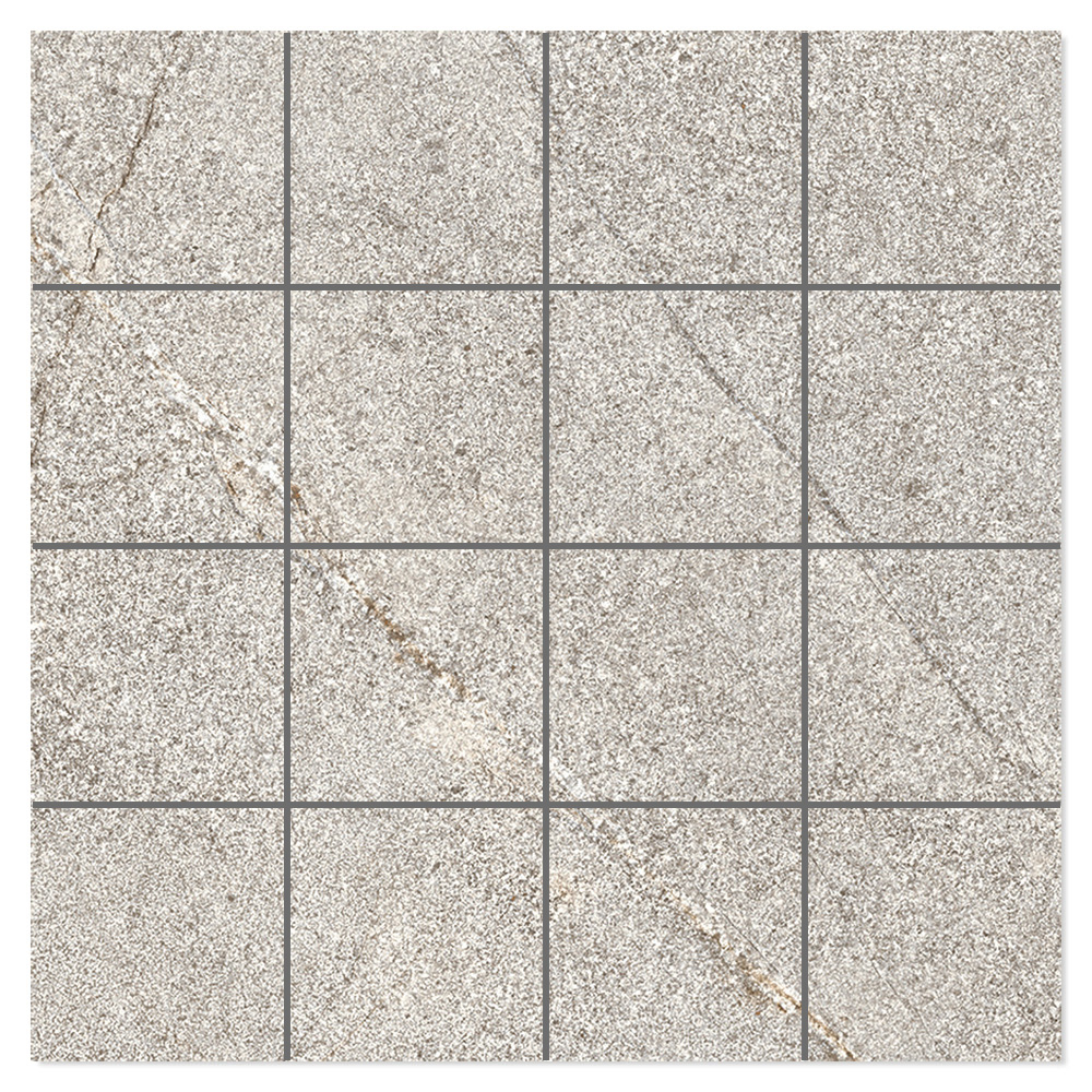 Mosaikkflis Bahia Grå Matt 30x30 (7x7) cm