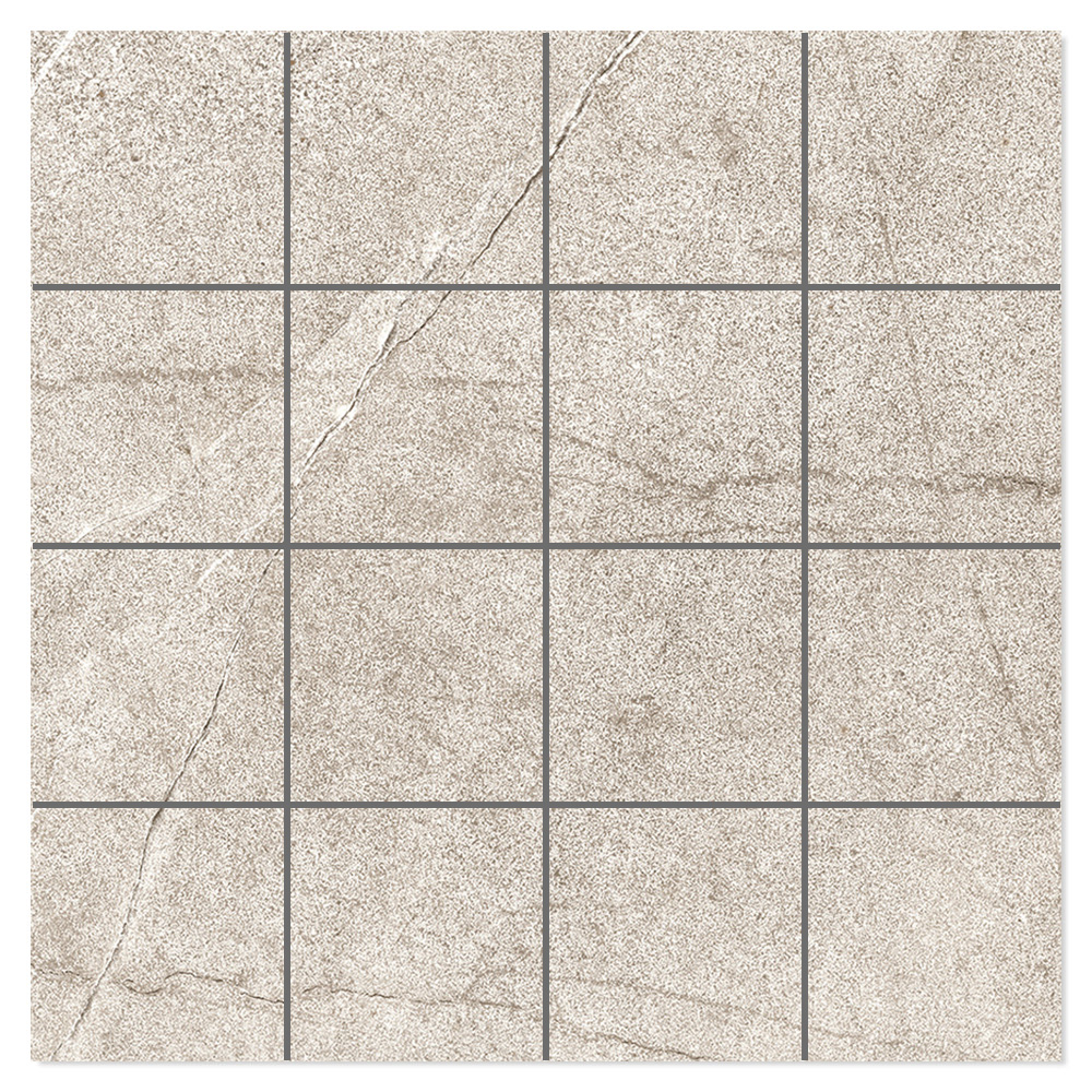 Mosaikkflis Bahia Beige Matt 30x30 (7x7) cm