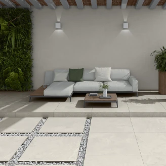 Utendørsflis Portlith Beige Matt 90x90 cm Tykkelse 20 mm
