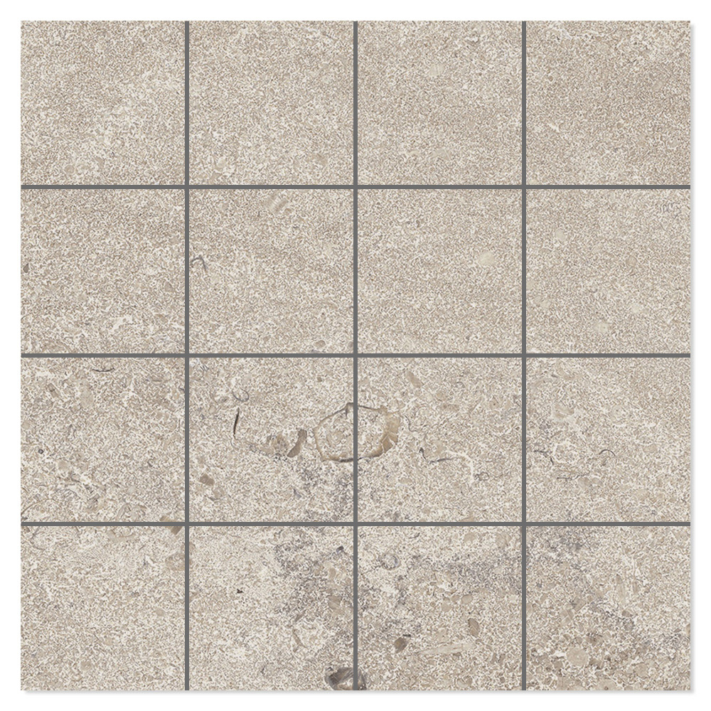 Mosaikkflis Portlith Brun Matt 30x30 (7x7) cm