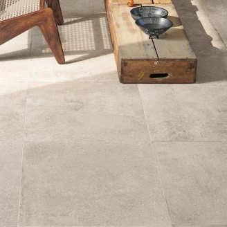 Gulvflis <strong>Evelane</strong>  Ljusbeige Matt 122x122 cm