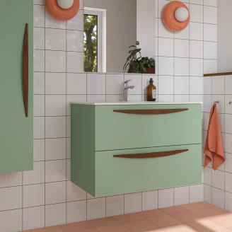 Servantskap <strong>Impero</strong>  Oliv Matt 80 cm med Servant